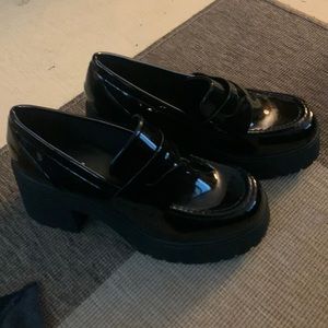 New! Platform loafers. Size 10.